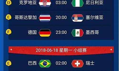 2018世界杯赛程结果图_2018世界杯