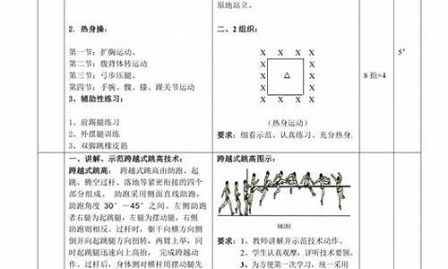 小学田径体育课教案